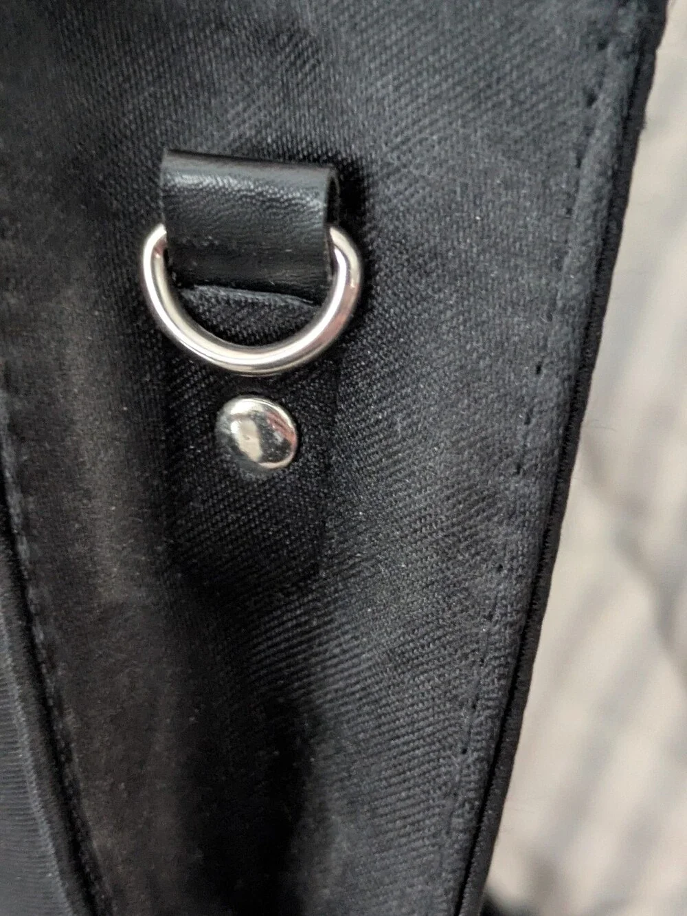 Little Black Convertible Clutch By Bloomingdale's With Unused Strap